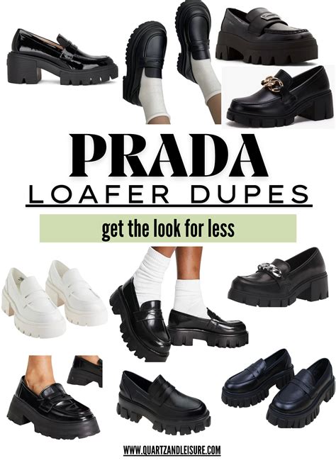 prada platform loafer dupe|prada monolith loafers dupe.